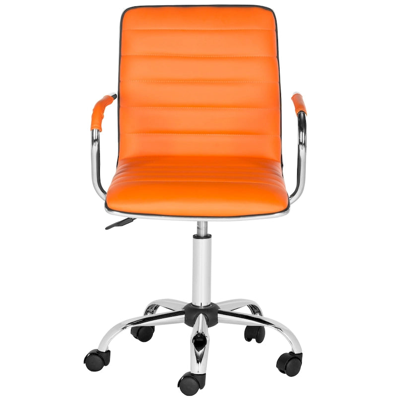 White Adjustable Height Office Desk Chair - 22Wx23Dx40H