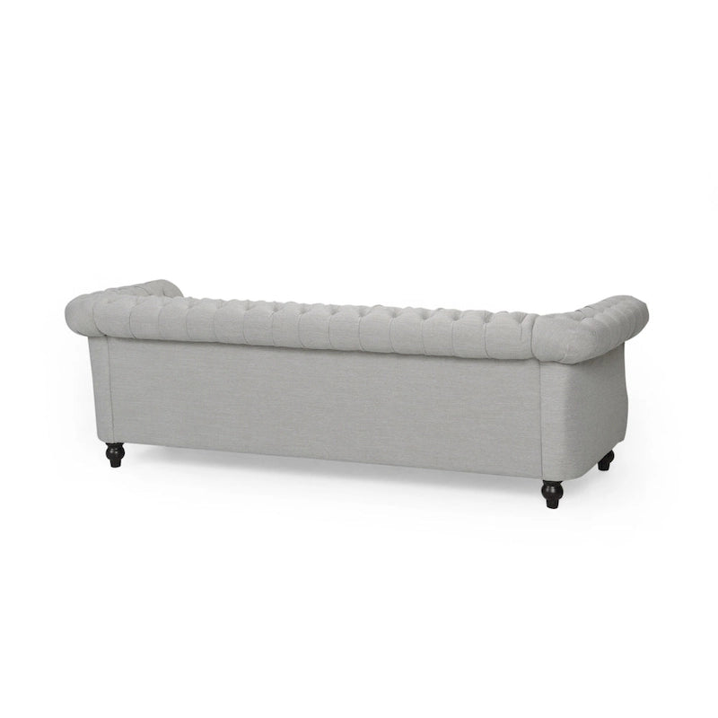 Chesterfield-Sofa für 3 Personen mit Knopfheftung und Ziernägeln