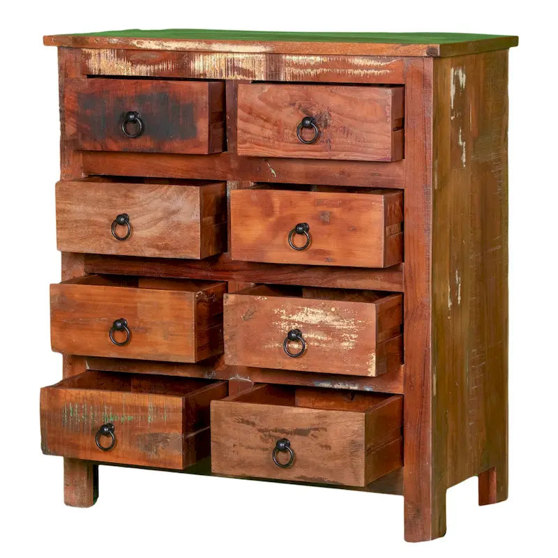 32 Wide Reclaimed wood 8-Drawers Chest
