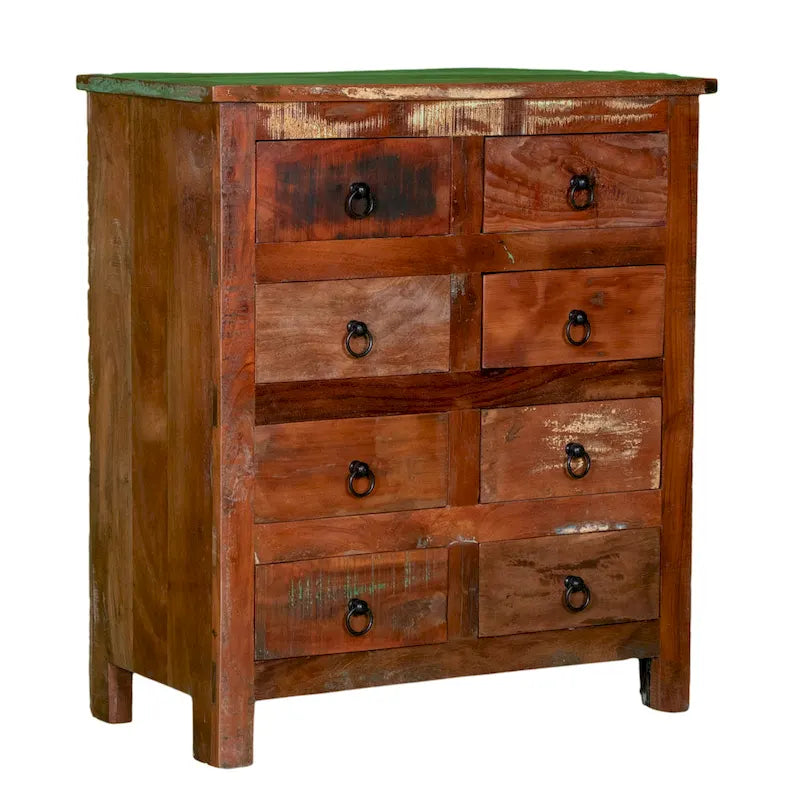 32 Wide Reclaimed wood 8-Drawers Chest