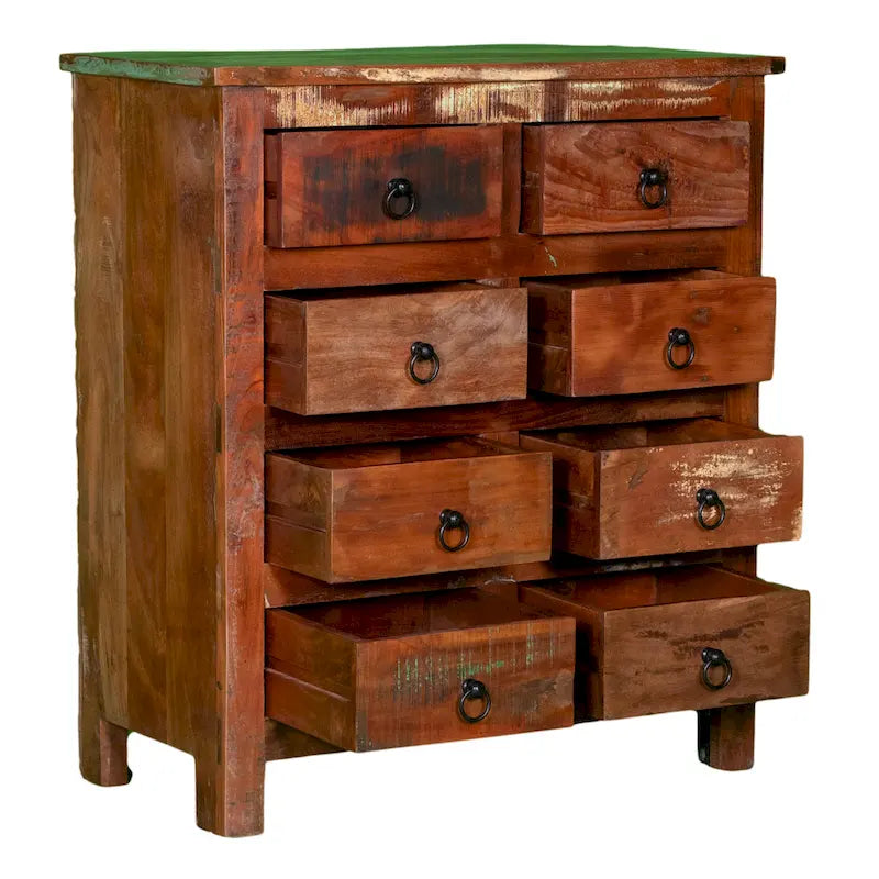 32 Wide Reclaimed wood 8-Drawers Chest