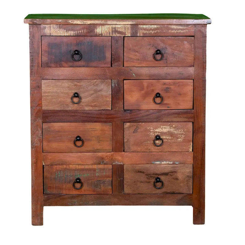32 Wide Reclaimed wood 8-Drawers Chest