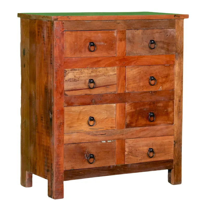 32 Wide Reclaimed wood 8-Drawers Chest