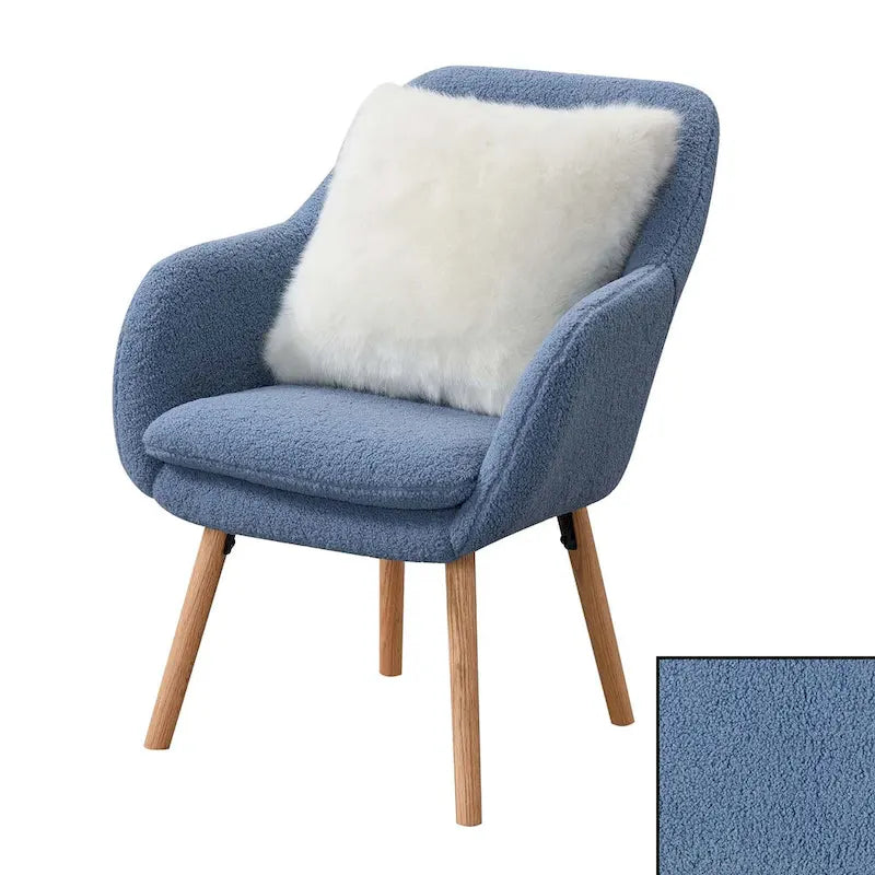 Sherpa-accentfauteuil met hoge rugleuning