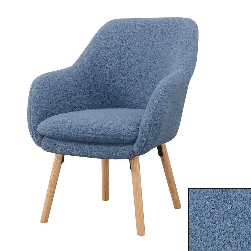 Sherpa-accentfauteuil met hoge rugleuning