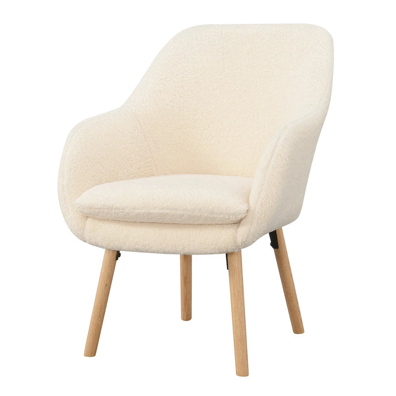 Sherpa-accentfauteuil met hoge rugleuning