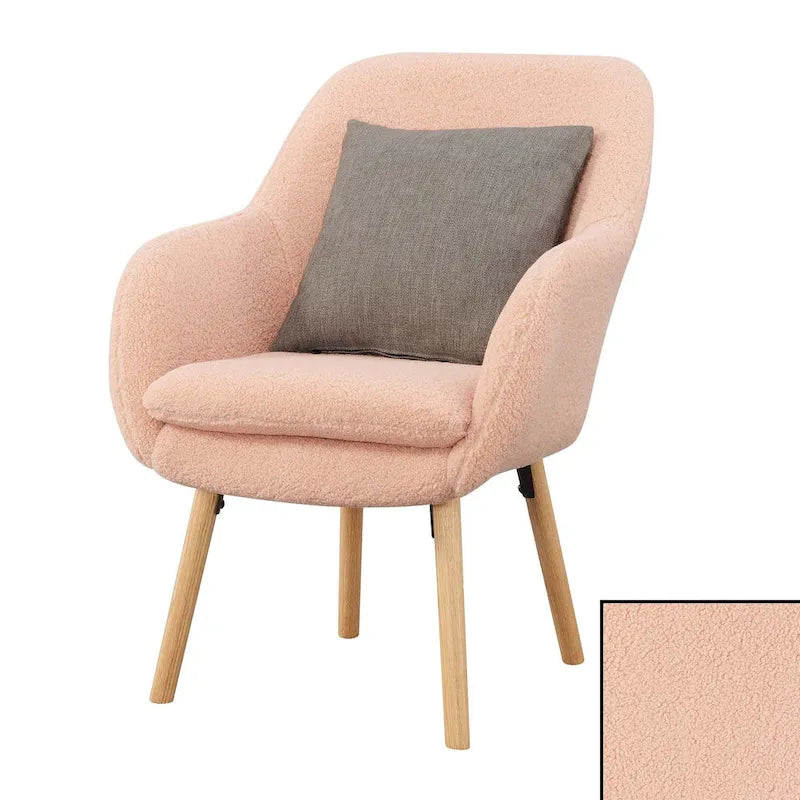 Sherpa-accentfauteuil met hoge rugleuning