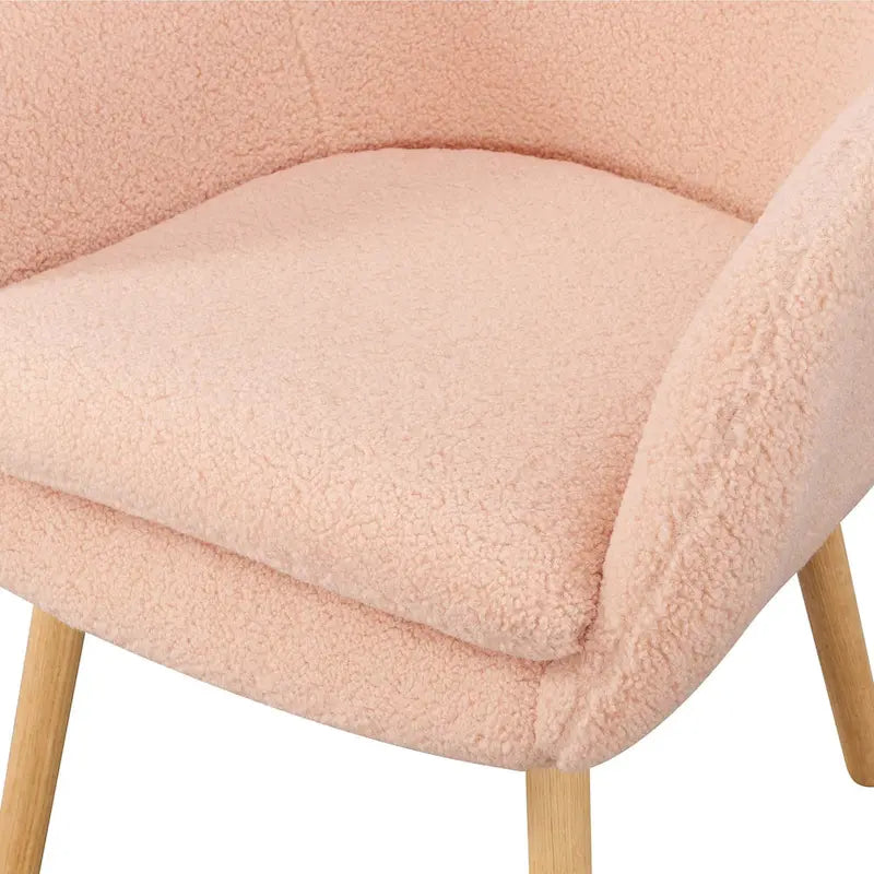Sherpa-accentfauteuil met hoge rugleuning