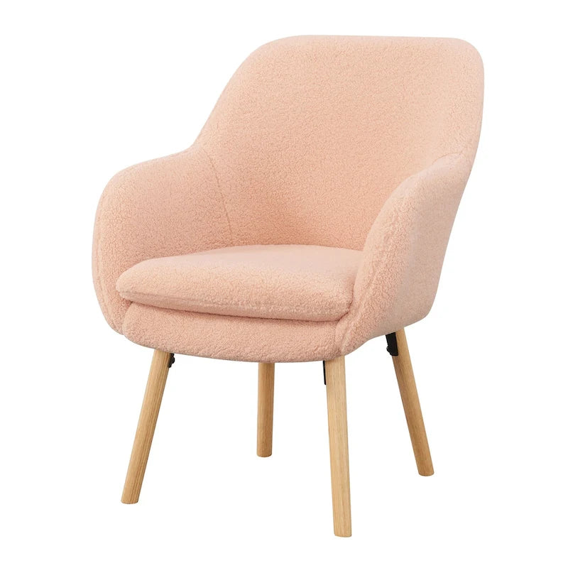 Sherpa-accentfauteuil met hoge rugleuning
