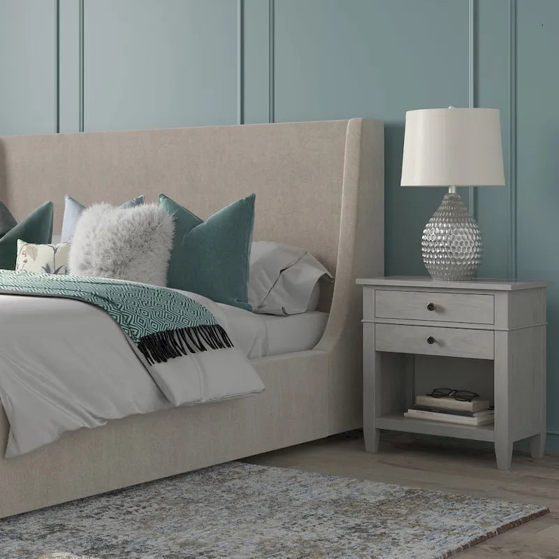 Sterling SOLID WOOD 24 inch Wide Bedside Nightstand Table