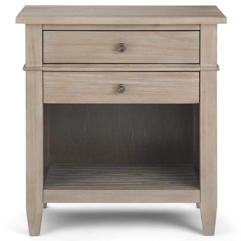 Sterling SOLID WOOD 24 inch Wide Bedside Nightstand Table
