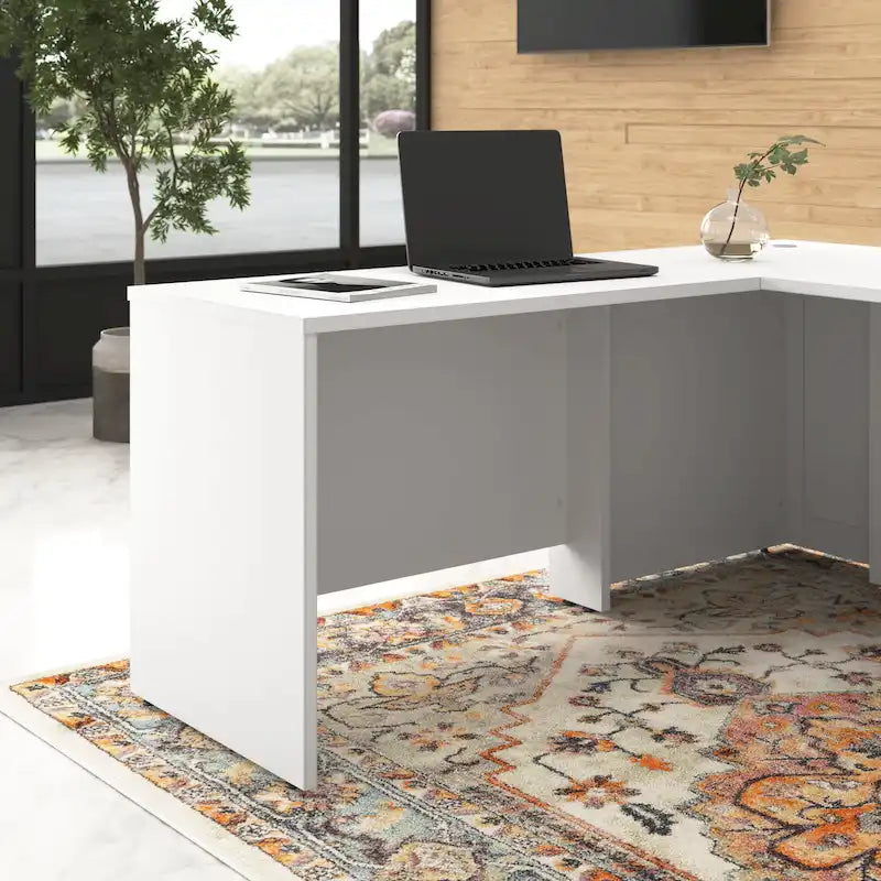 42W L-Shaped Desk Return with Scratch-Resistant Laminate Finish, 10-Year Warranty