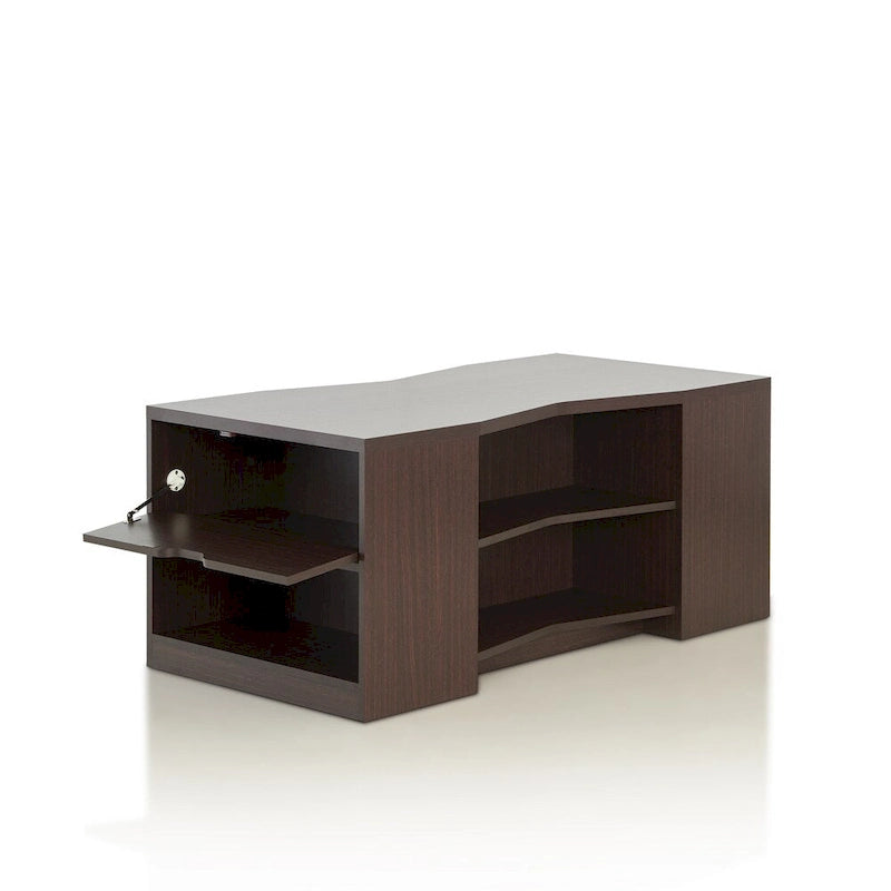 Moderne bruine salontafel van 47 inch met 6 planken