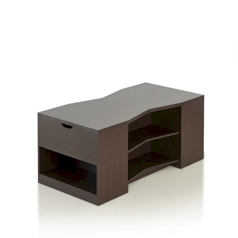 Moderne bruine salontafel van 47 inch met 6 planken