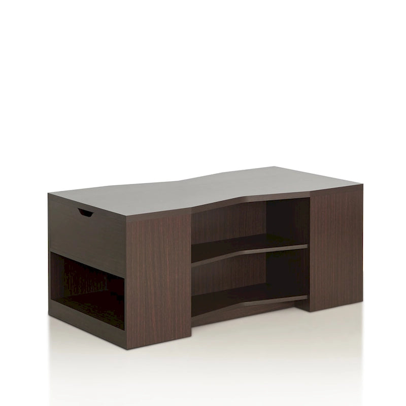 Moderne bruine salontafel van 47 inch met 6 planken