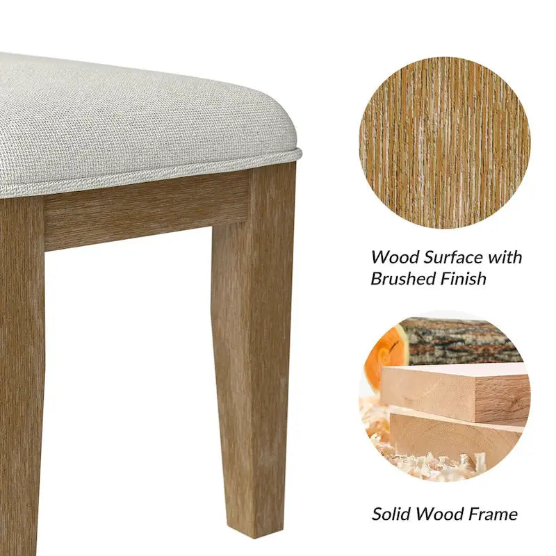 Design Solid Wood Dining Bench