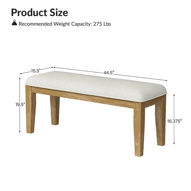 Design Solid Wood Dining Bench