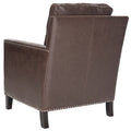 Klubové křeslo z polyesterové tkaniny v broskvově růžové/bílé barvě - 29W x 32D x 38H