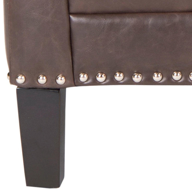 Klubové křeslo z polyesterové tkaniny v broskvově růžové/bílé barvě - 29W x 32D x 38H