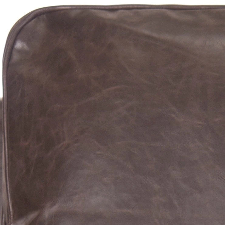 Klubové křeslo z polyesterové tkaniny v broskvově růžové/bílé barvě - 29W x 32D x 38H