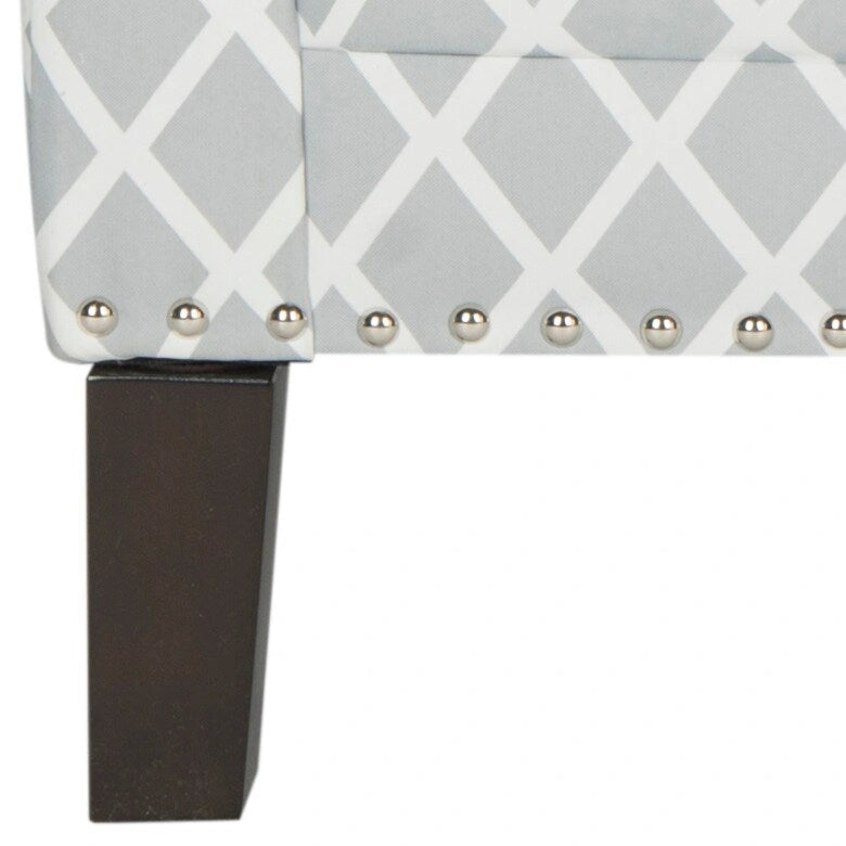 Klubové křeslo z polyesterové tkaniny v broskvově růžové/bílé barvě - 29W x 32D x 38H