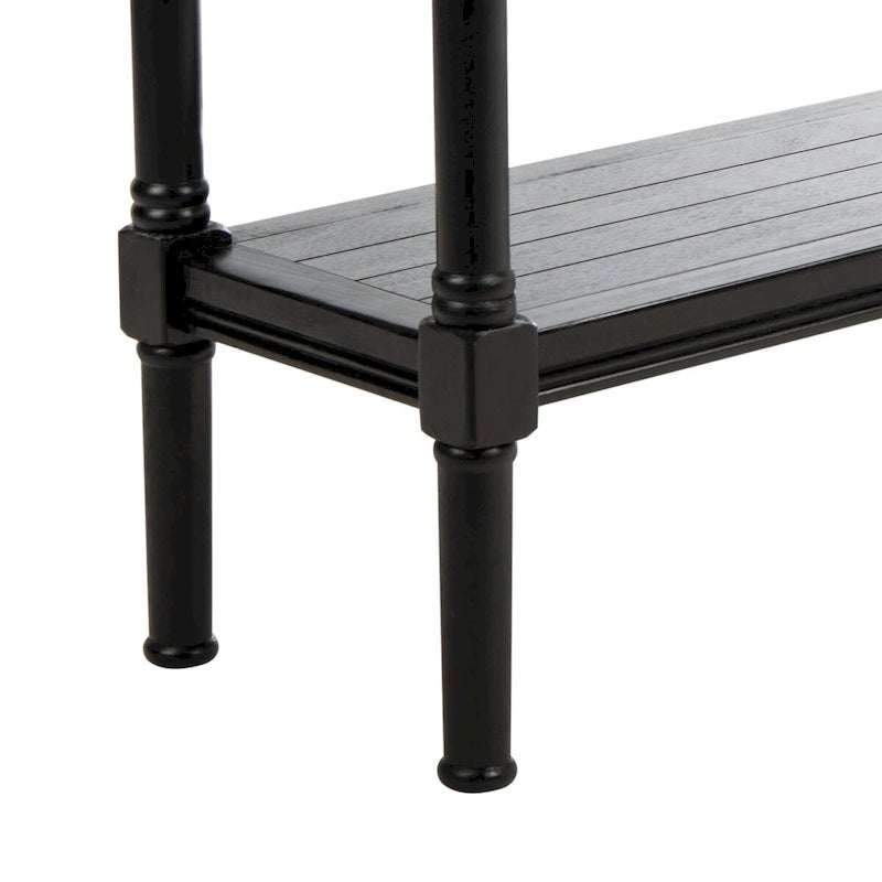 Smal consoletafeltje met onderste plank - 32Bx12Dx30H