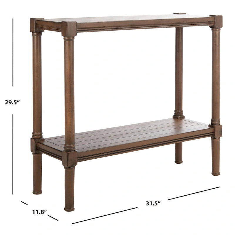 Smal consoletafeltje met onderste plank - 32Bx12Dx30H
