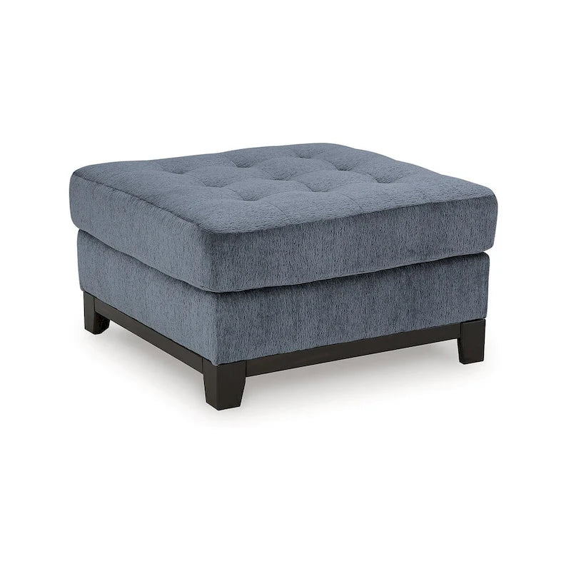 Oversized Tufted Accent Ottoman with High-Resilience Foam Cushion, Polyester Upholstery