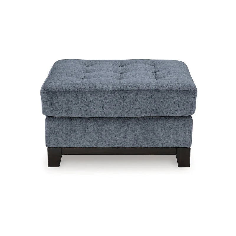 Oversized Tufted Accent Ottoman with High-Resilience Foam Cushion, Polyester Upholstery