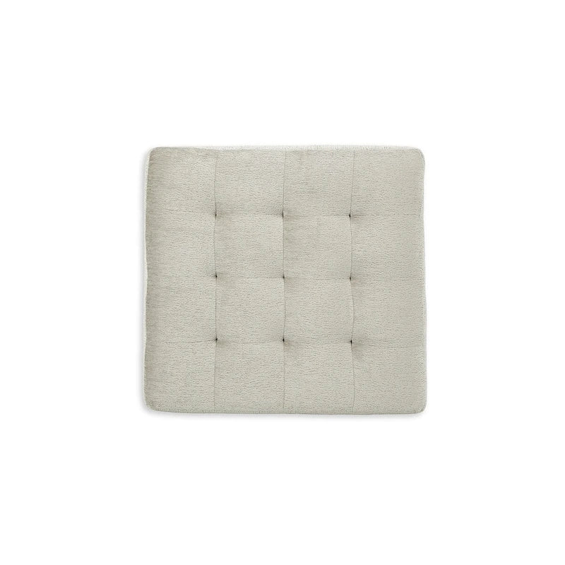Oversized Tufted Accent Ottoman with High-Resilience Foam Cushion, Polyester Upholstery