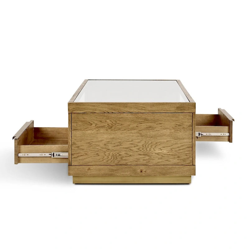 Four-Drawer Coffee Table in Brown
