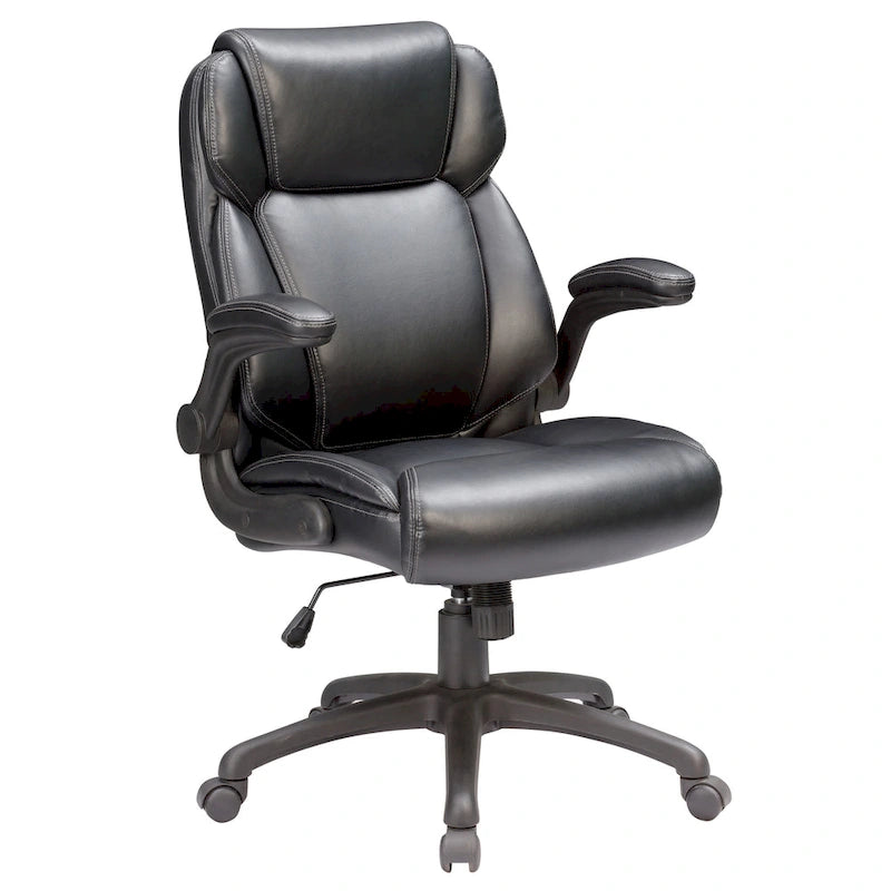 Ergonomic High-Back Executive Office Chair with Padded Armrests