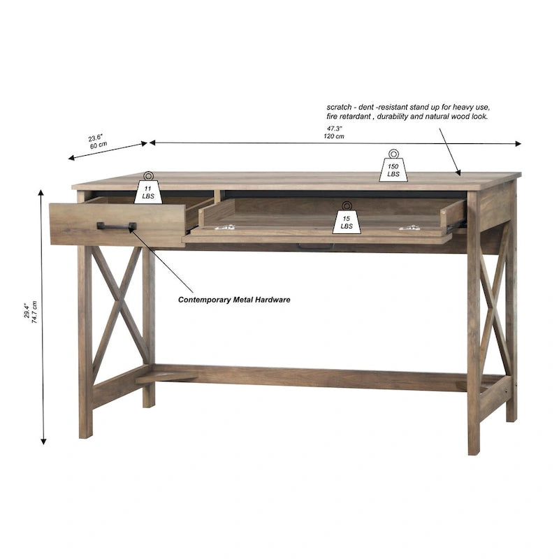 47 Wrinting Desk with Two Drawers