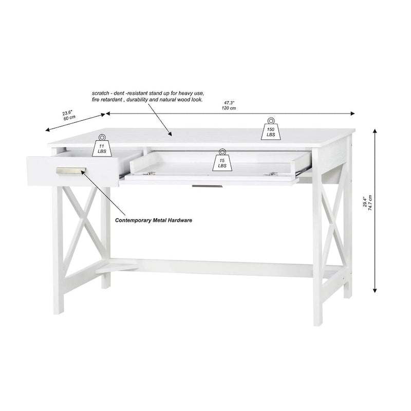 47 Wrinting Desk with Two Drawers