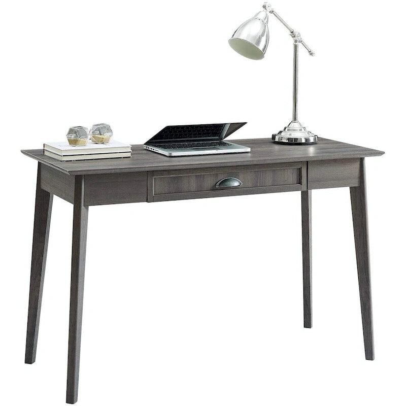 Home Office Modern Writing Desk with Drawer and USB Hub
