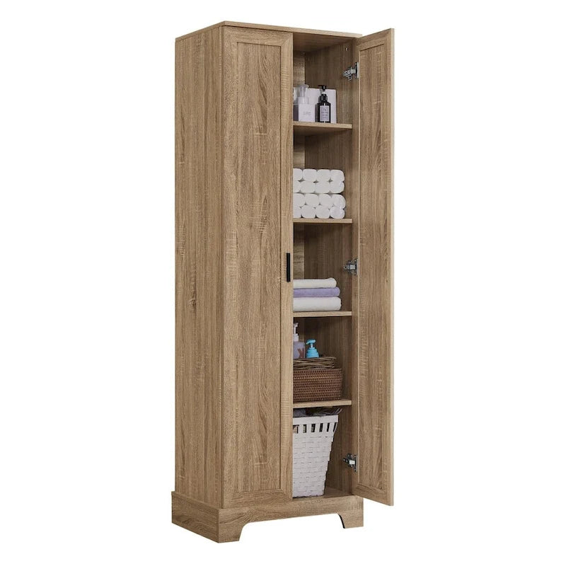 Opbergkast met twee deuren voor de badkamer - 23.30L * 16.90W * 71.20H