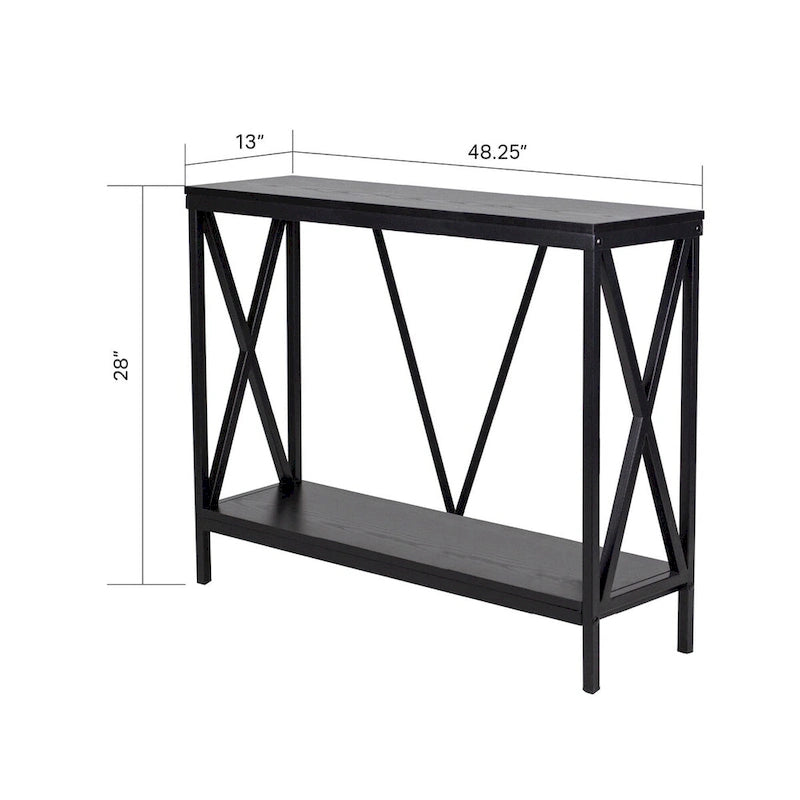 Stahl-Aquarienständer mit X-Rahmen für 40/55 Gallonen, schwarz